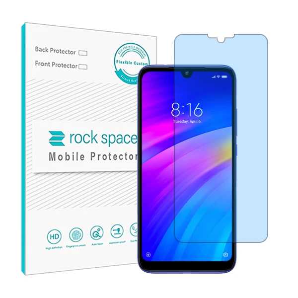 محافظ صفحه نمایش ضداشعه آبی راک اسپیس مدل HyBLU مناسب برای گوشی موبایل  شیائومی Redmi Note 7