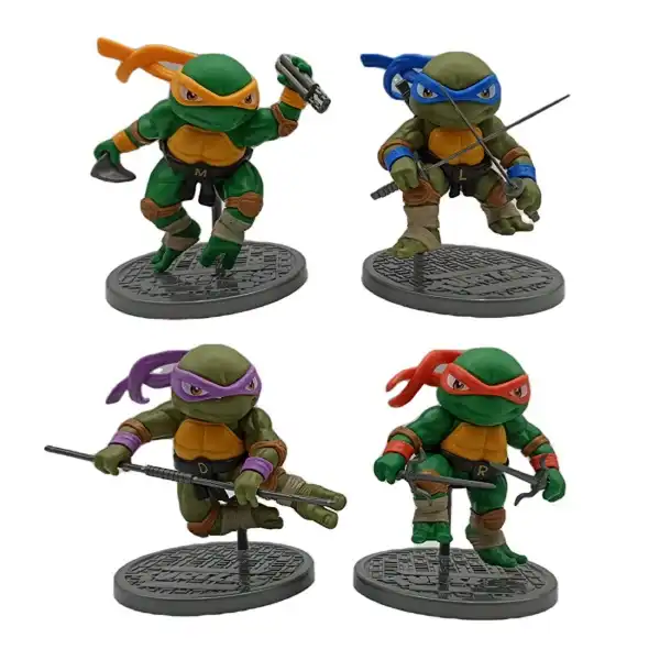 فیگور مدل لاکپشت های نینجا مجموعه 4 عددی