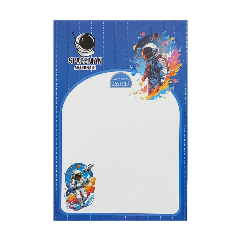 تخته وایت برد آیلار مدل آموزشی جدول ضرب طرح فضانورد 2 سایز 30*20 سانتی متر