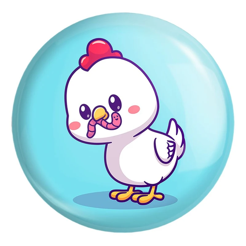 پیکسل خندالو طرح حیوانات بامزه خروس کد 29673 مدل بزرگ