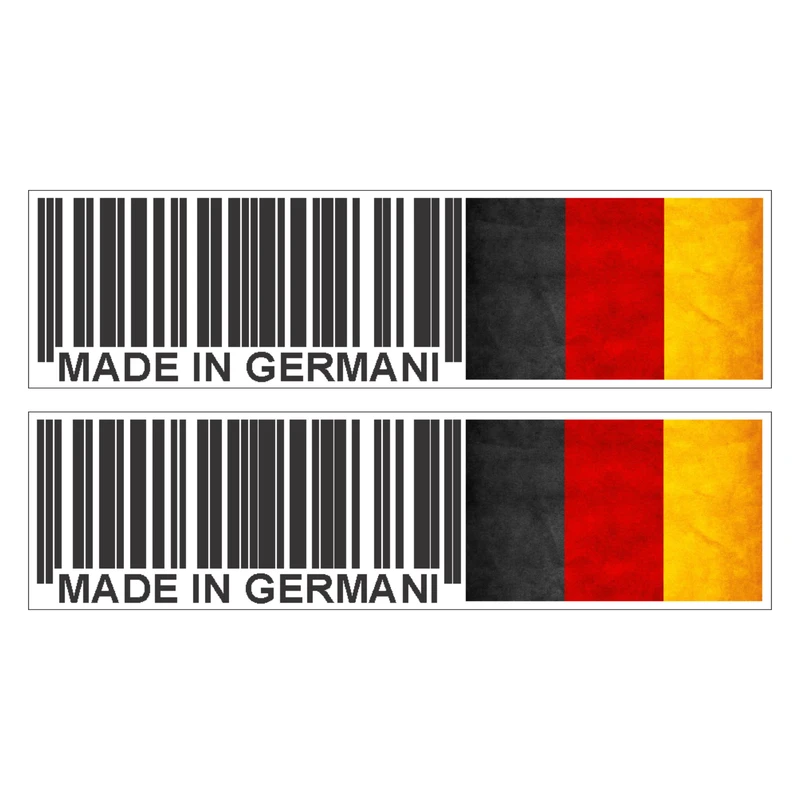 برچسب بدنه خودرو رایسان طرح بارکد مدل آلمان کد SL015 بسته دو عددی