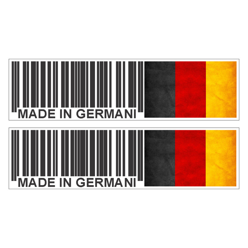 برچسب بدنه خودرو رایسان طرح بارکد مدل آلمان کد SL015 بسته دو عددی