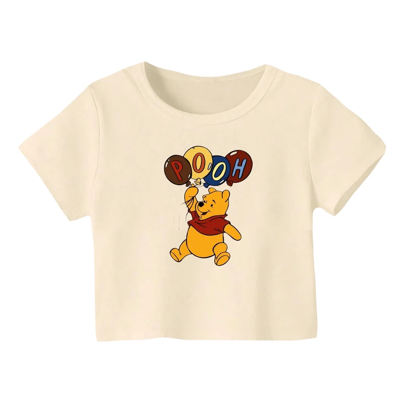 کراپ‌ تی‌شرت آستین کوتاه زنانه مدل پو کد 14