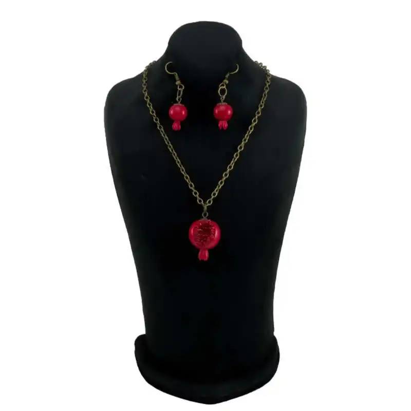 نیم ست زنانه طرح انار یلدا