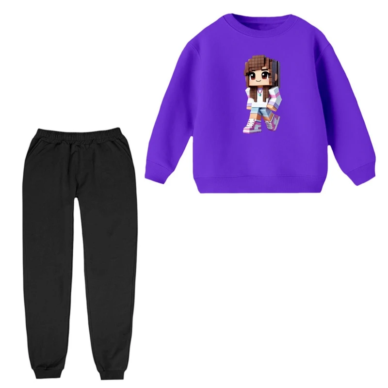 ست سویشرت و شلوار راحتی بچگانه مدل دخترک کد 19 