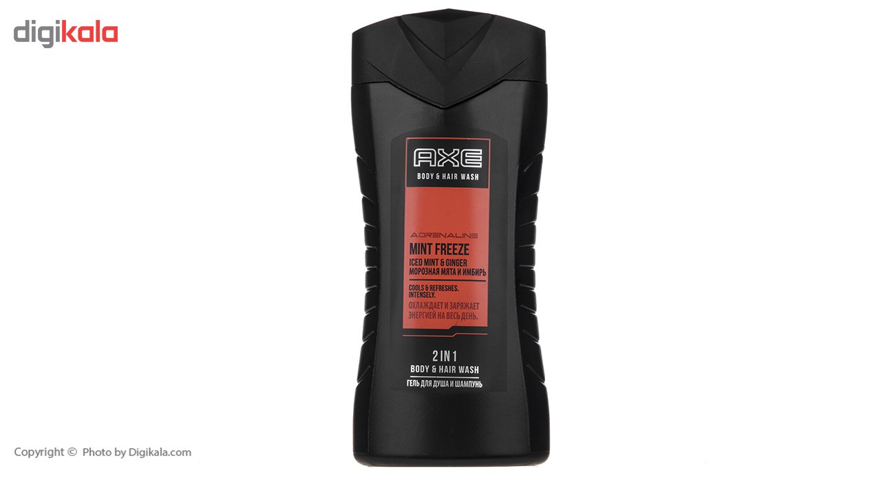 شامپو سر و بدن اکس سری Adrenaline مدل Mint Freeze حجم 250 میلی لیتر