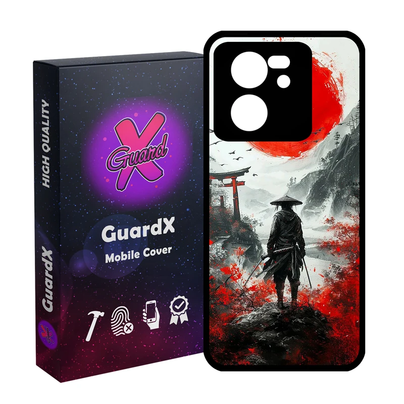 کاور گارد ایکس طرح سامورایی مدل Glass10807 مناسب برای گوشی موبایل شیائومی 13T/13T Pro/Redmi K60 Ultra