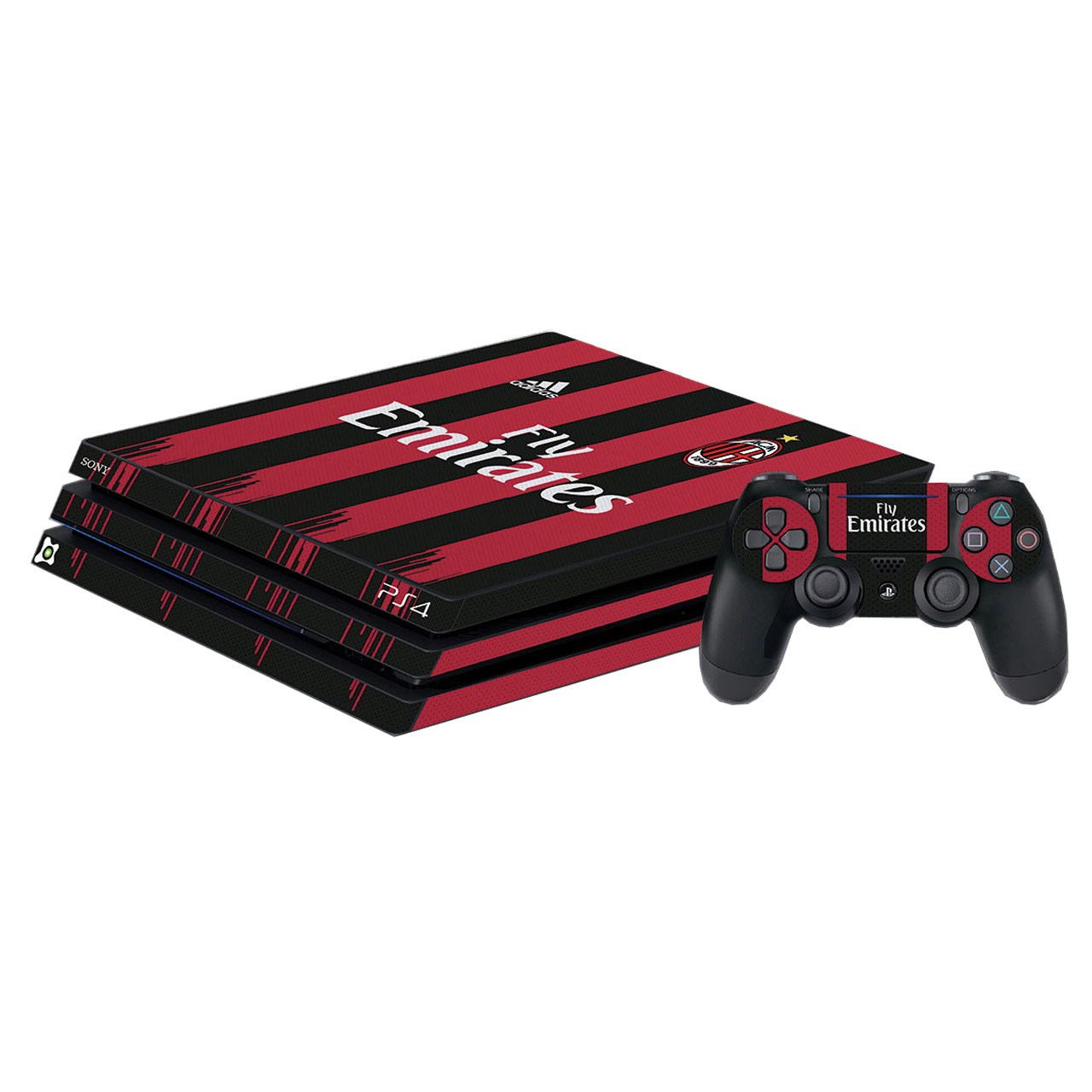 برچسب پلی استیشن 4 Pro آی گیمر طرح AC Milan