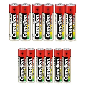 Camelion Plus Alkaline AA and AAA Battery - Pack of 12