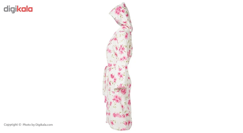 عکس شماره 3 : حوله پالتویی طرح گل کد025 سایز 125