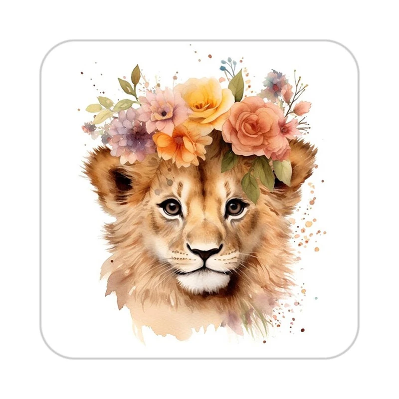 زیر لیوانی کاکتی طرح شیر مدل mp24318