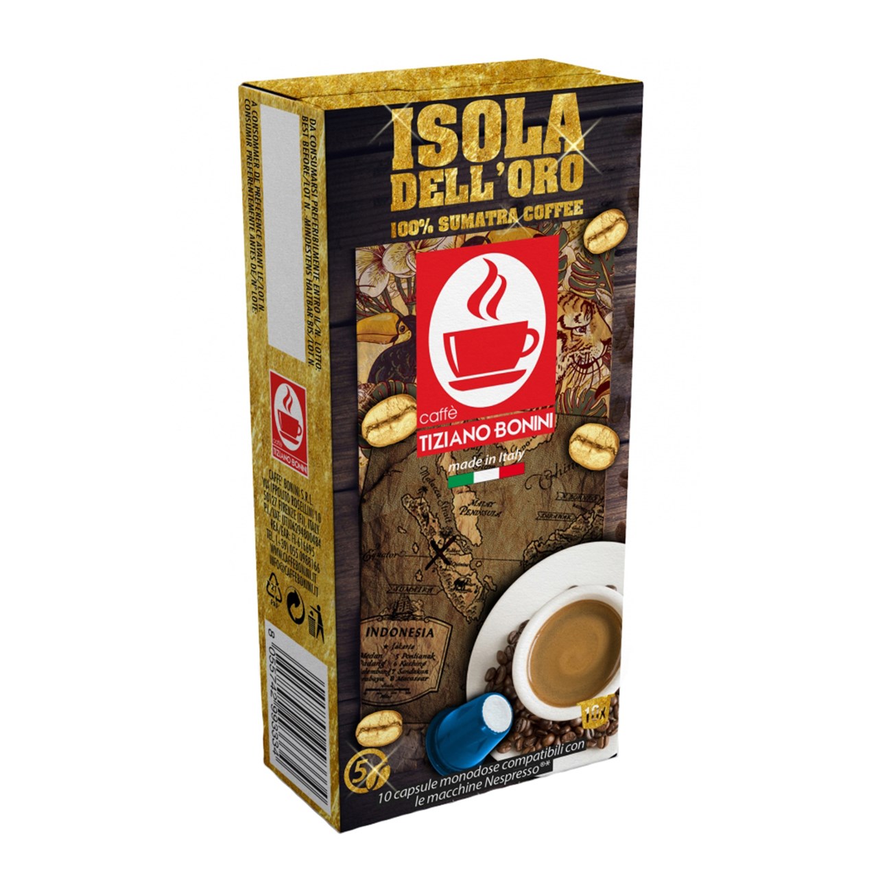 کپسول قهوه تیزیانو بونینی مدل Isola Dell Oro