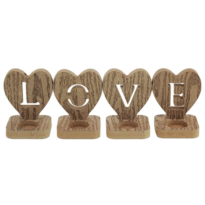 جاشمعی مدل KR-NZ287 طرح LOVE مجموعه 4 عددی