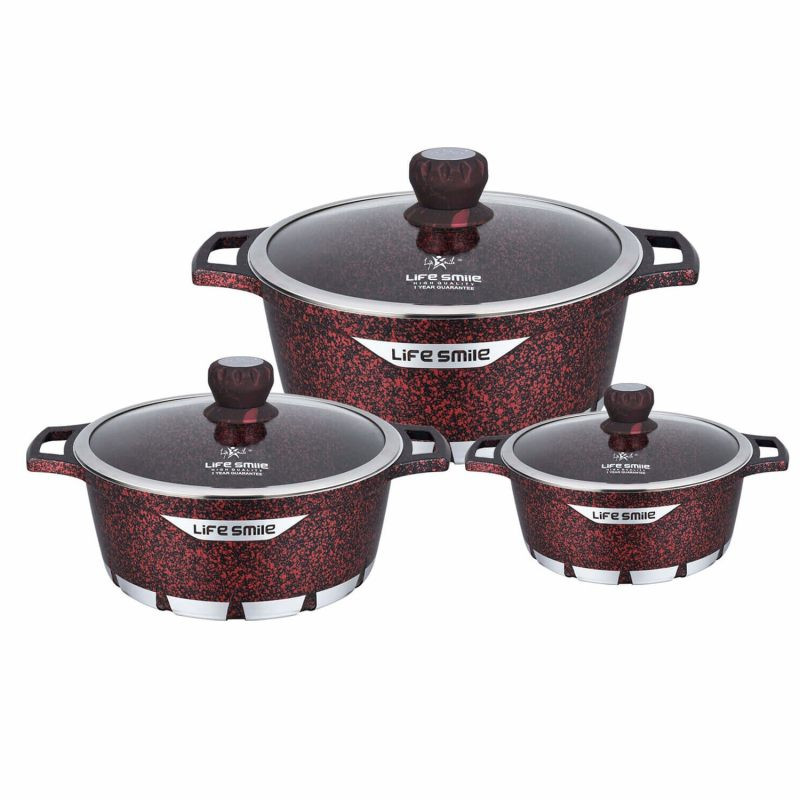 سرویس قابلمه 6 پارچه لایف اسمایل مدل flcm 6-3