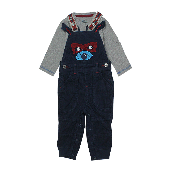 ست تی شرت و سرهمی نوزادی کول کلاب مدل BL 8847