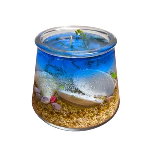 شمع دست‌ساز مدل ژله‌ای دریا