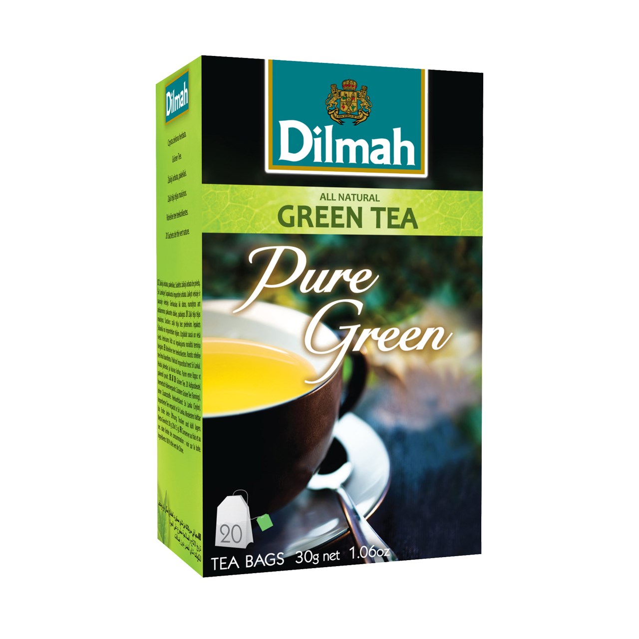 بسته چای سبز دیلما مدل Pure