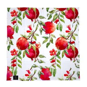 دستمال سر و گردن 27 مدل انار و گل کد H12