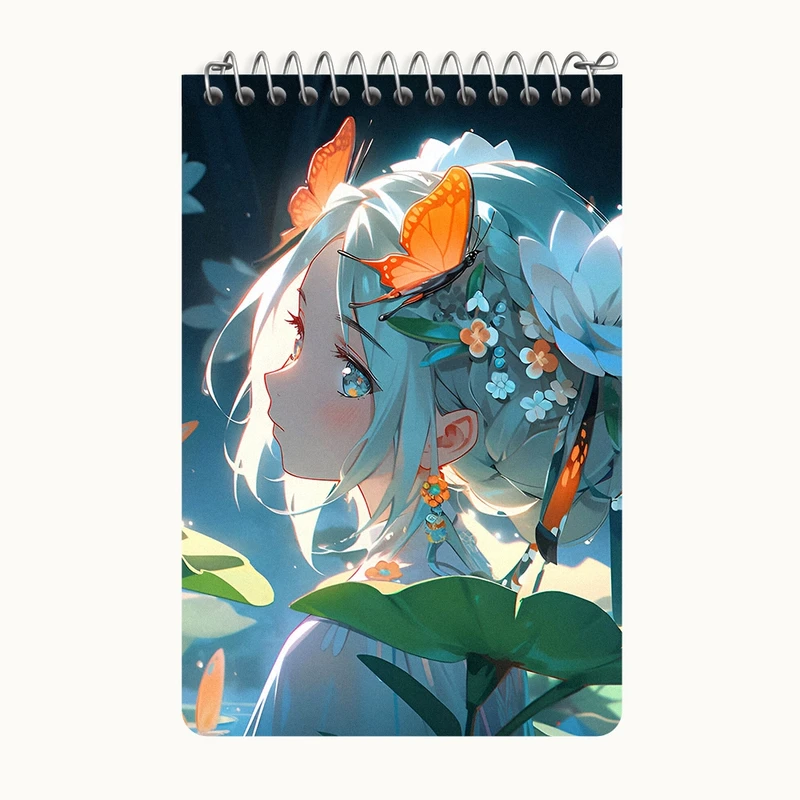 دفتر یادداشت 50 برگ خندالو طرح دخترانه کد F9076