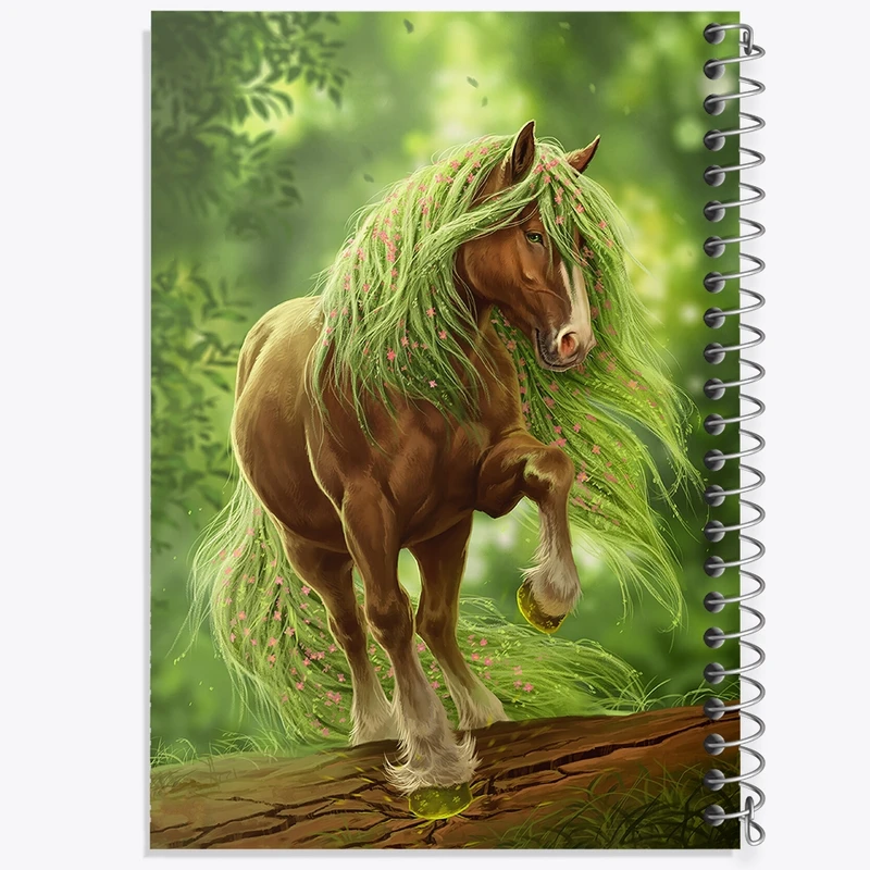 دفتر مشق 50 برگ خندالو طرح اسب کد F1240