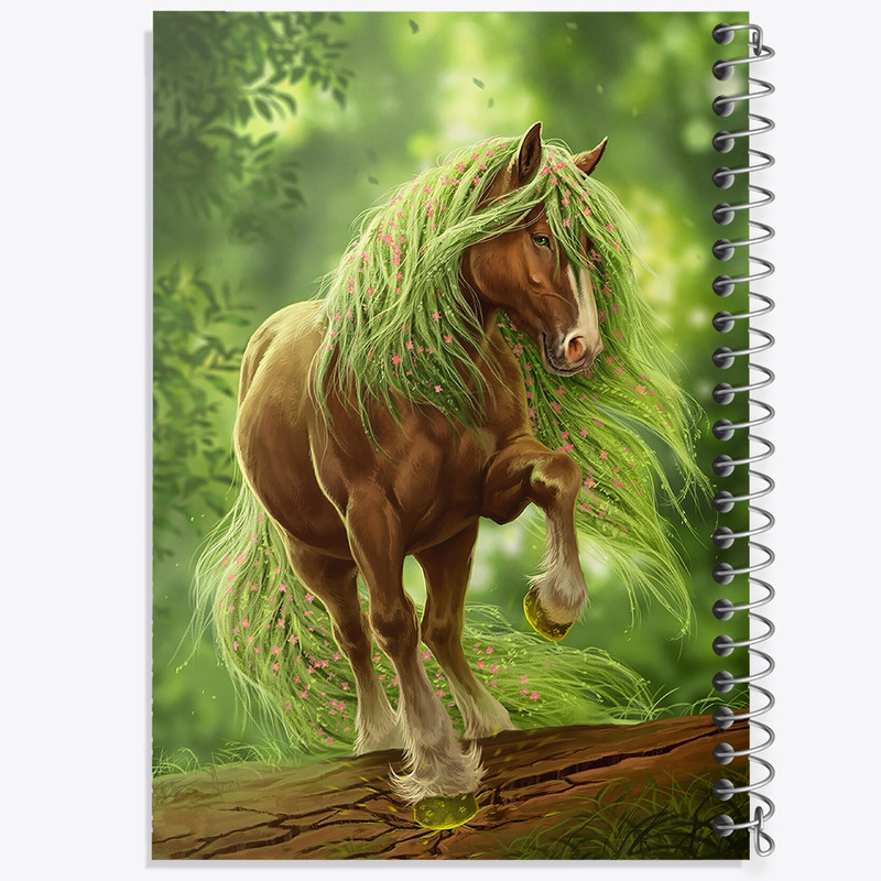 دفتر مشق 50 برگ خندالو طرح اسب کد F1240