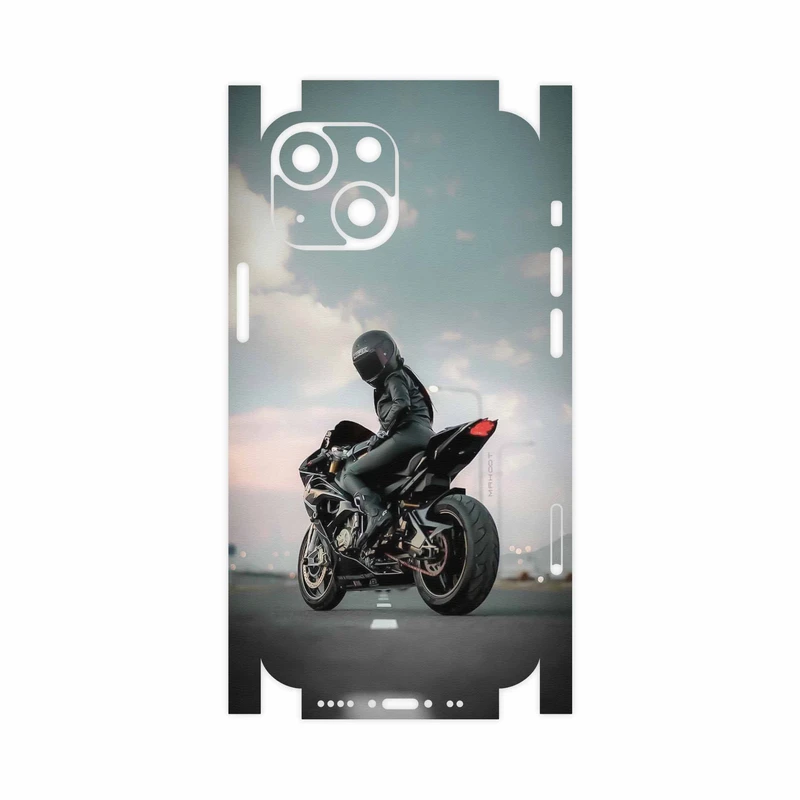 برچسب پوششی ماهوت مدل Motorcycling-FullSkin مناسب برای گوشی موبایل اپل iPhone 13 Mini