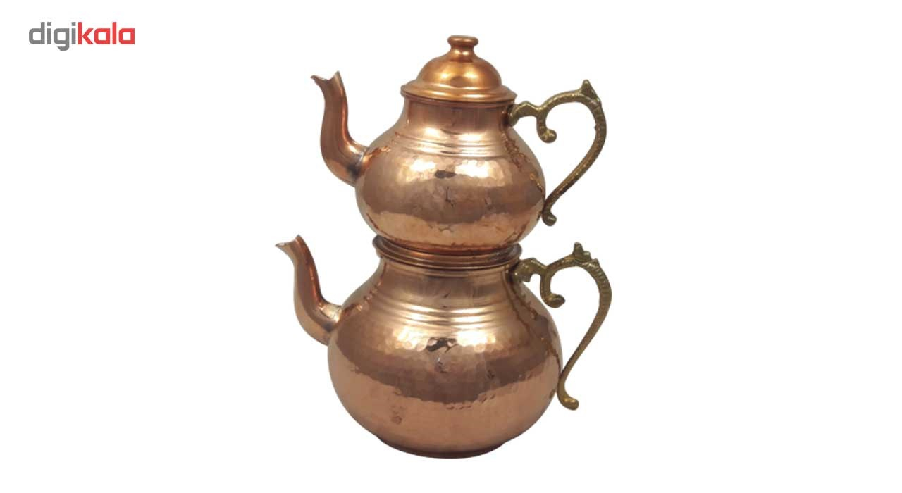 کتری و قوری دسته برنجی زنجان مدل 1763