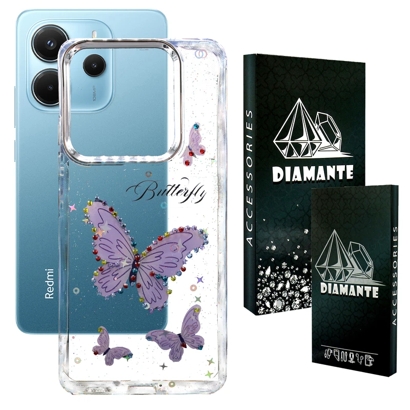 کاور دیامانته مدل Butterfly Bk مناسب برای گوشی موبایل شیائومی Redmi Note 14 4G