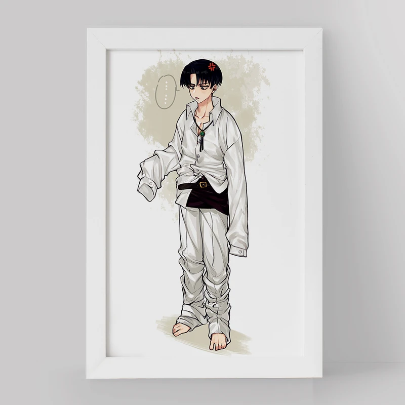 تابلو خندالو مدل لیوای انیمه اتک آن تایتان Attack on Titan کد 18614
