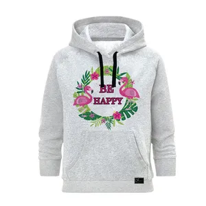 هودی زنانه مدل HAPPY کد J13 رنگ طوسی