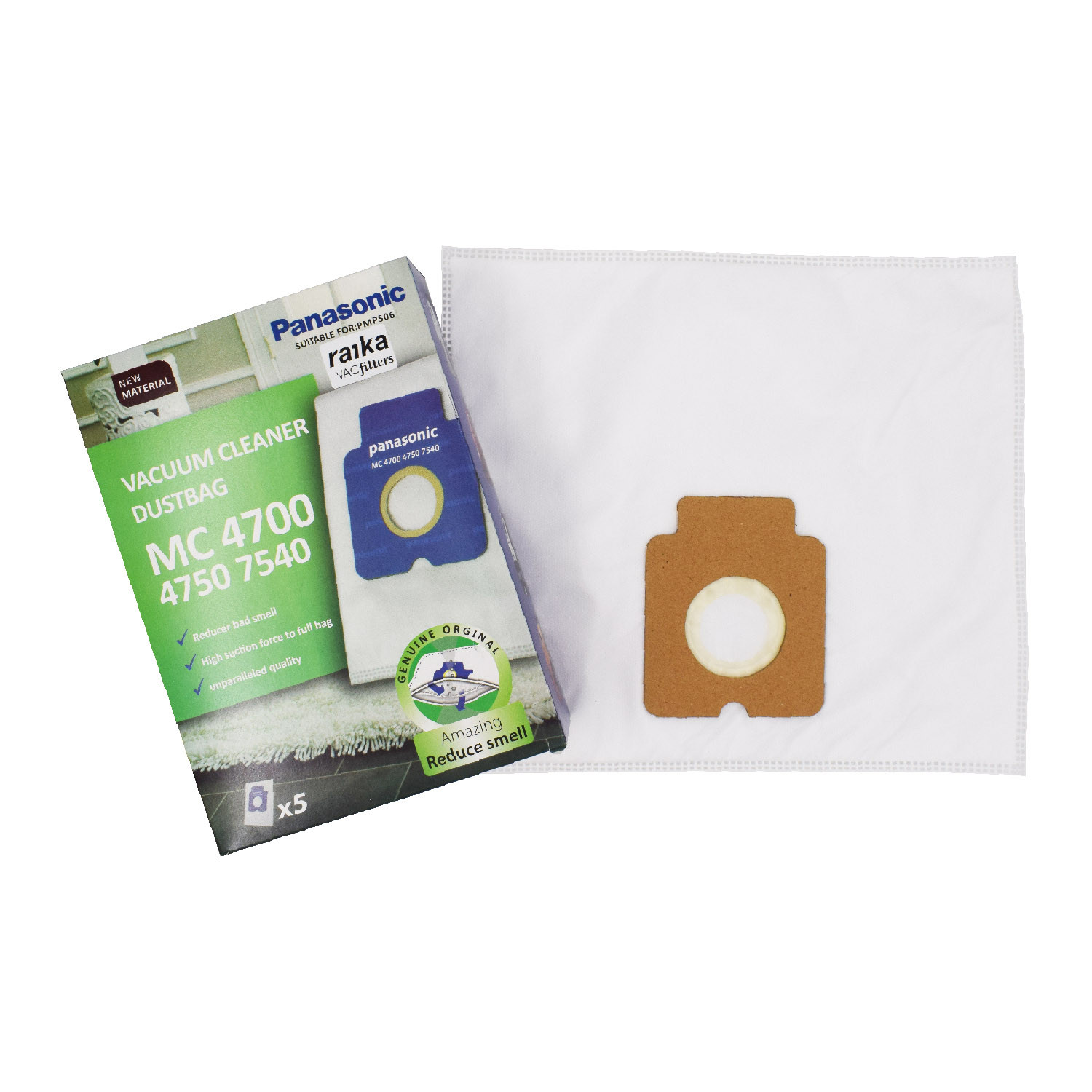 پاکت جاروبرقی مدل 07 سه بسته 5 عددی مناسب برای جاروبرقی پاناسونیک