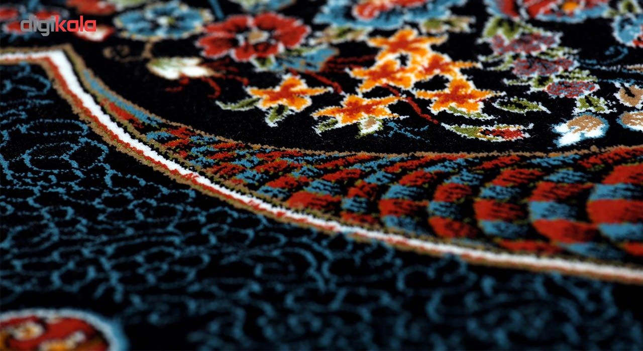 فرش ماشینی داریوش طرح ساغر زمینه سرمه ای main 1 4