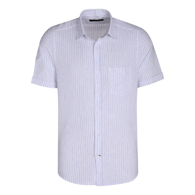 پیراهن آستین کوتاه یقه برگردان مردانه پاتن جامه مدل 04MC8113