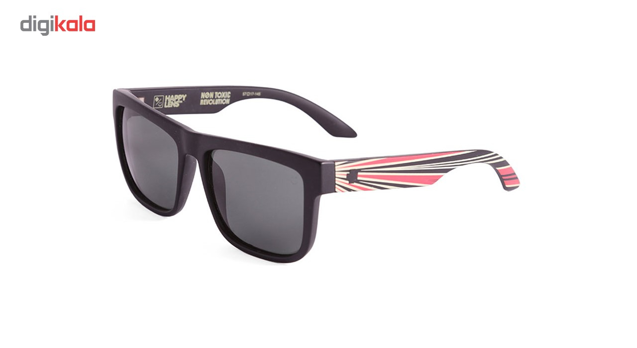 عینک آفتابی اسپای سری Discord مدل Matte Black Non Toxic Revoluation Happy Gray Green