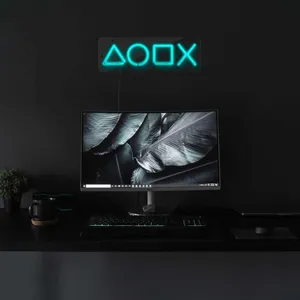 چراغ نئونی دیواری آرن تیم طرح آیکون دسته پلی استیشن کد3