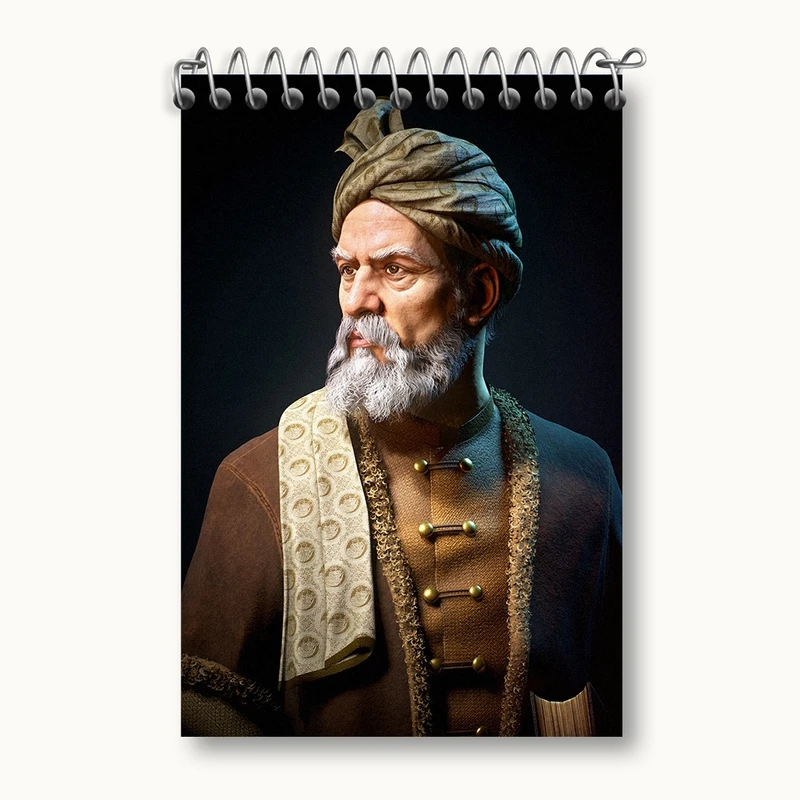 دفتر یادداشت 50 برگ خندالو مدل ابوالقاسم فردوسی کد F1091