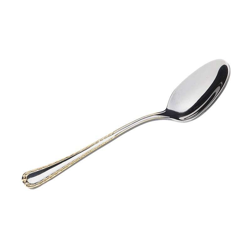قاشق چای خوری ناب استیل مدل برلین بسته 6 عددی