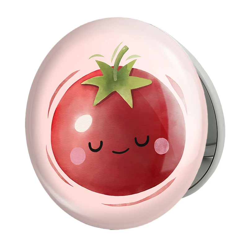 آینه جیبی خندالو طرح گوجه مدل تاشو کد 28427 