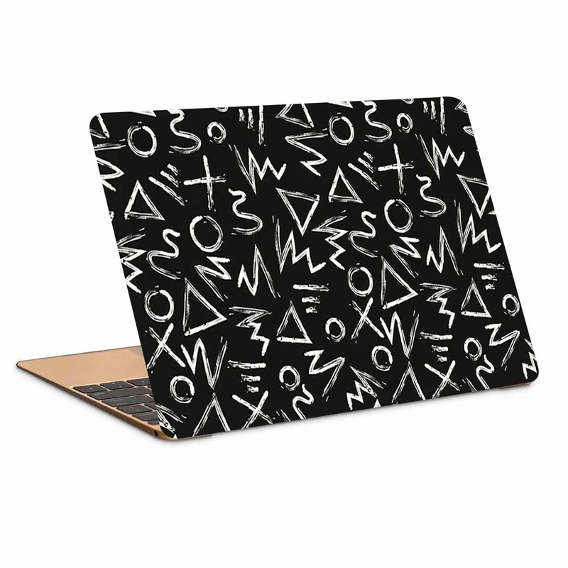 استیکر لپ تاپ طرح x o rec Shapes کد KS-08 مناسب برای لپ تاپ 15.6 اینچ