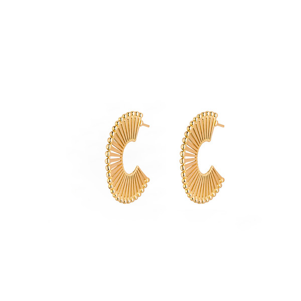 گوشواره طلا 18 عیار زنانه کیا گالری مدل AE414