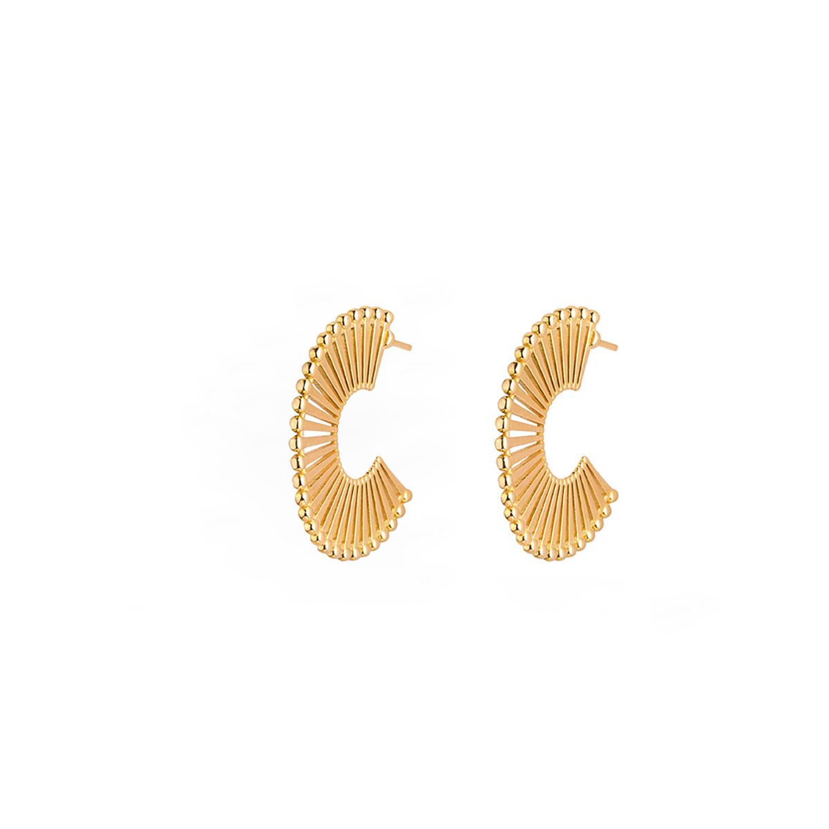 گوشواره طلا 18 عیار زنانه کیا گالری مدل AE414 -  - 1