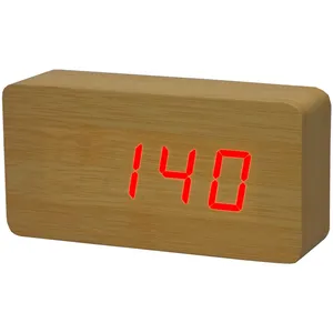 ساعت رومیزی کیمیت مدل Woody Brick C Red