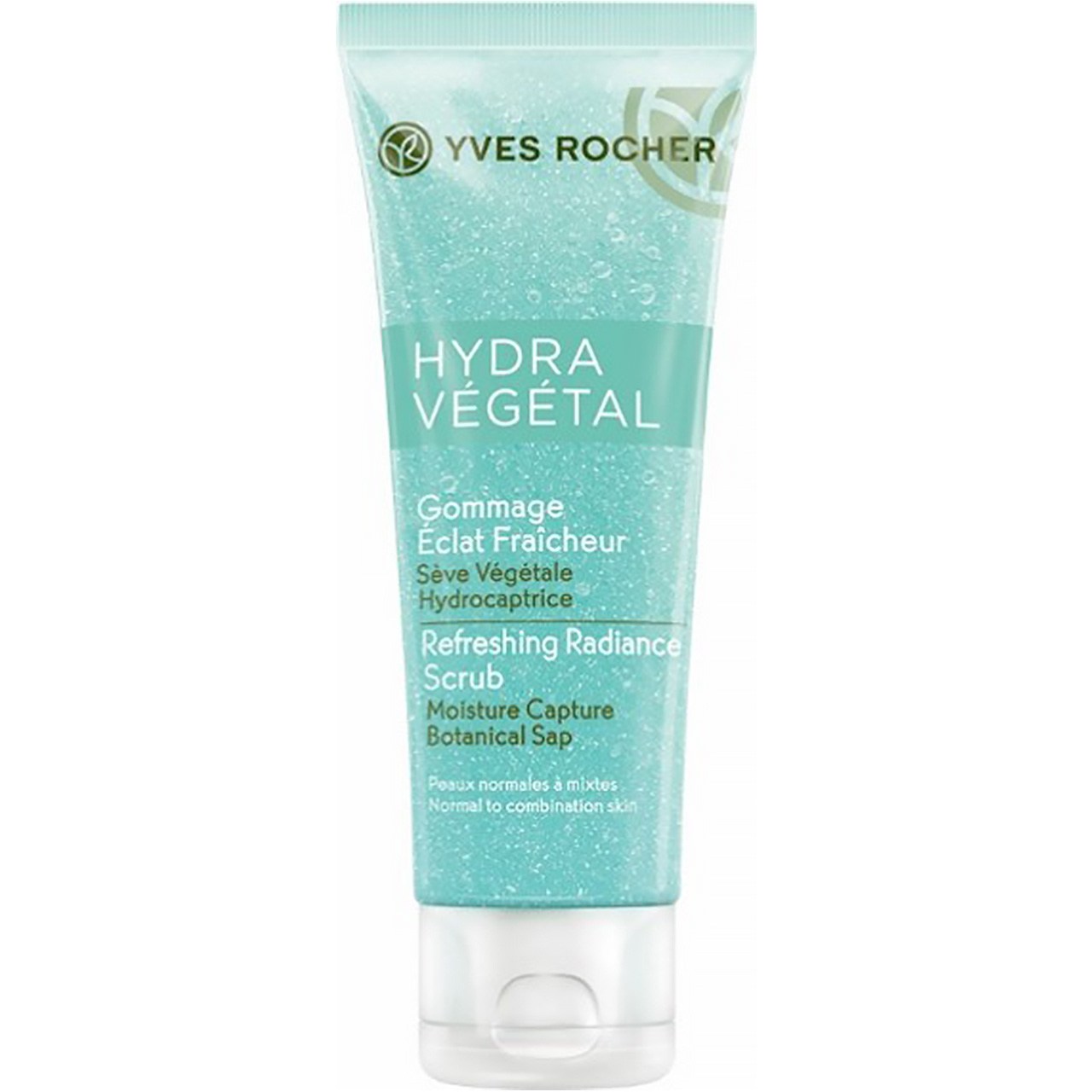 اسکراب درخشان کننده صورت ایو روشه سری Hydra Vegetal حجم 75 میلی لیتر