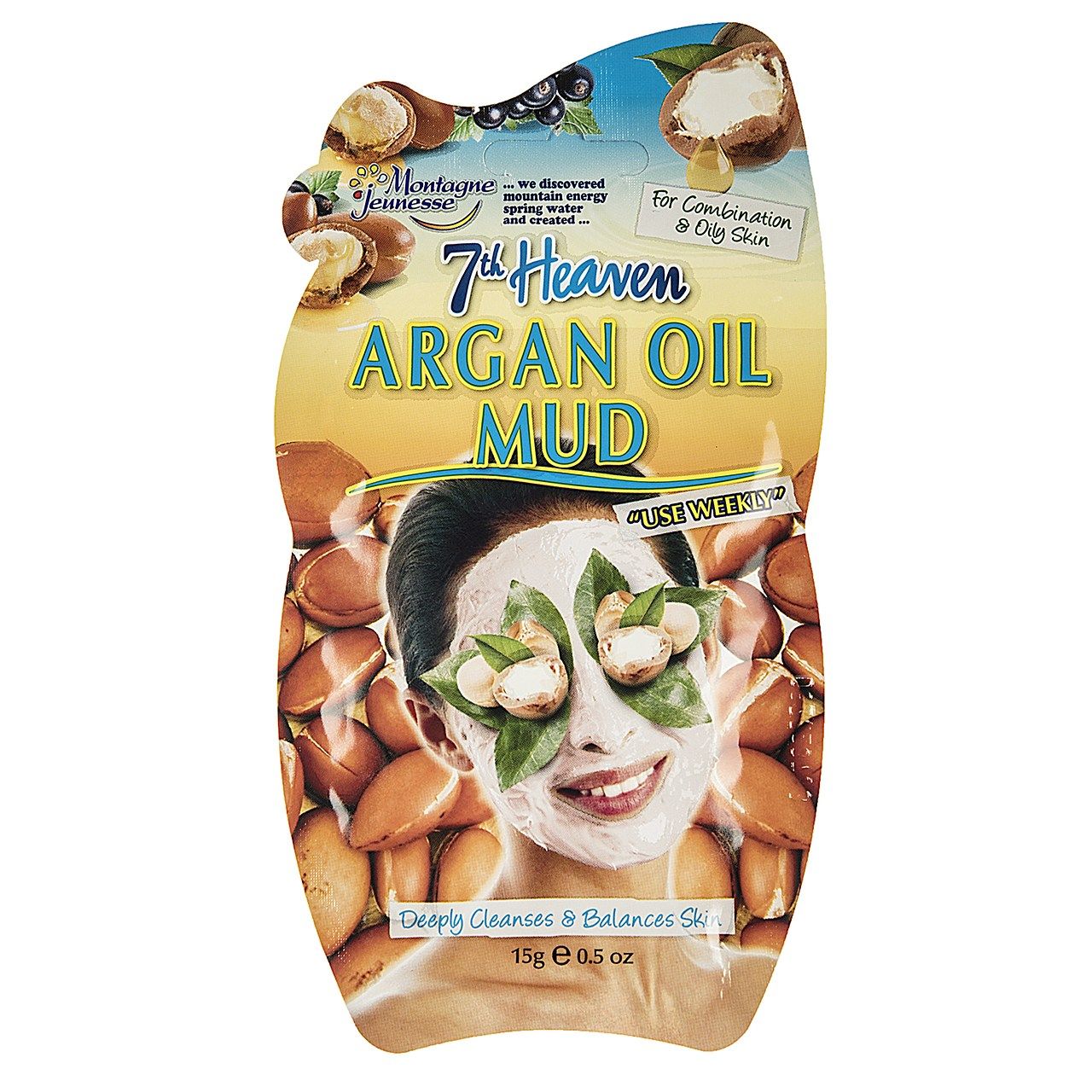 ماسک صورت مونته ژنه سری 7th Heaven مدل Argan Oil Mud حجم 15 میلی لیتر -  - 1