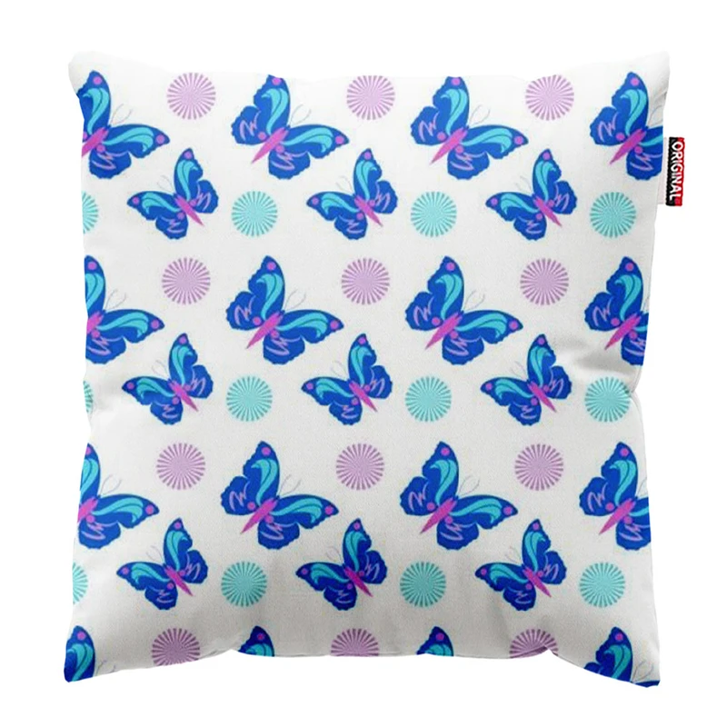  کوسن پاد آفرین طرح پروانه زیبا کد 3084 سایز 30*30 سانتی متر