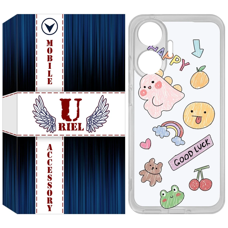 کاور یوریل مدل Clear کد 10 طرح نقاشی مناسب برای گوشی موبایل شیائومی Poco F7