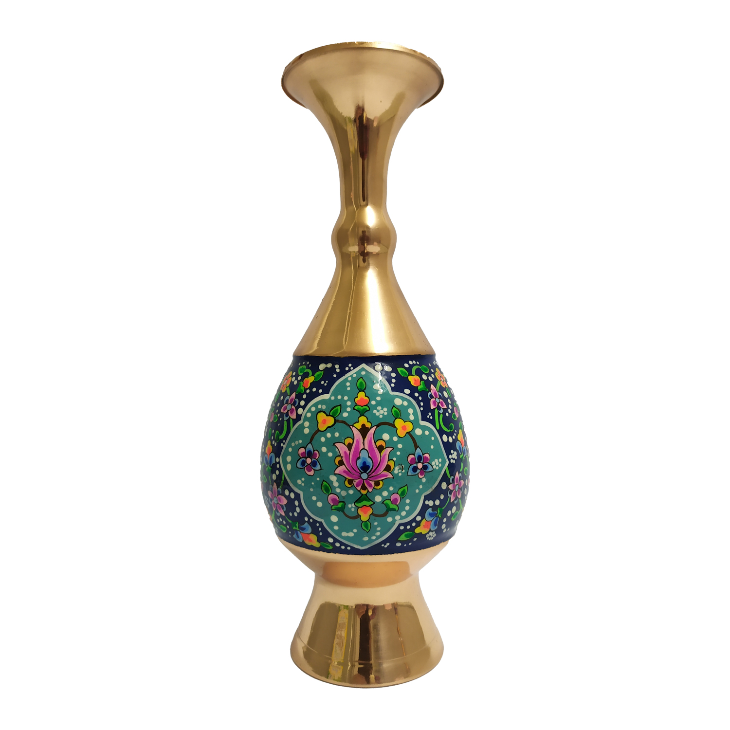 Copper Enamel vase, code 601