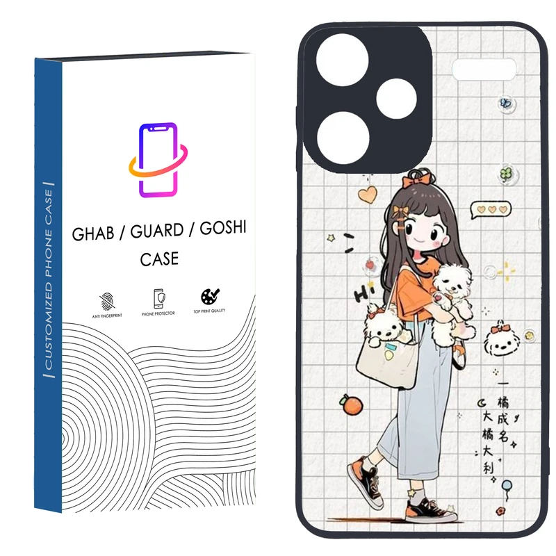 کاور قاب گارد گوشی طرح دخترانه کد 4 - TPU مناسب برای گوشی موبایل شیائومی Redmi Note 13 Pro Plus