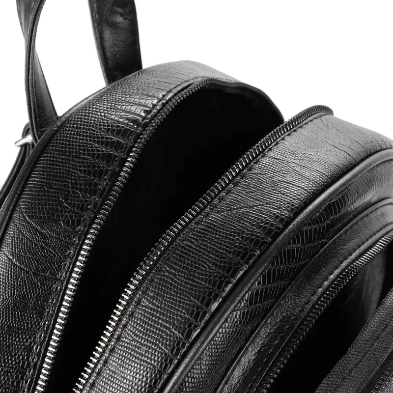 کوله پشتی زنانه بیسراک مدل پوست ماری کد 122154 رنگ مشکی