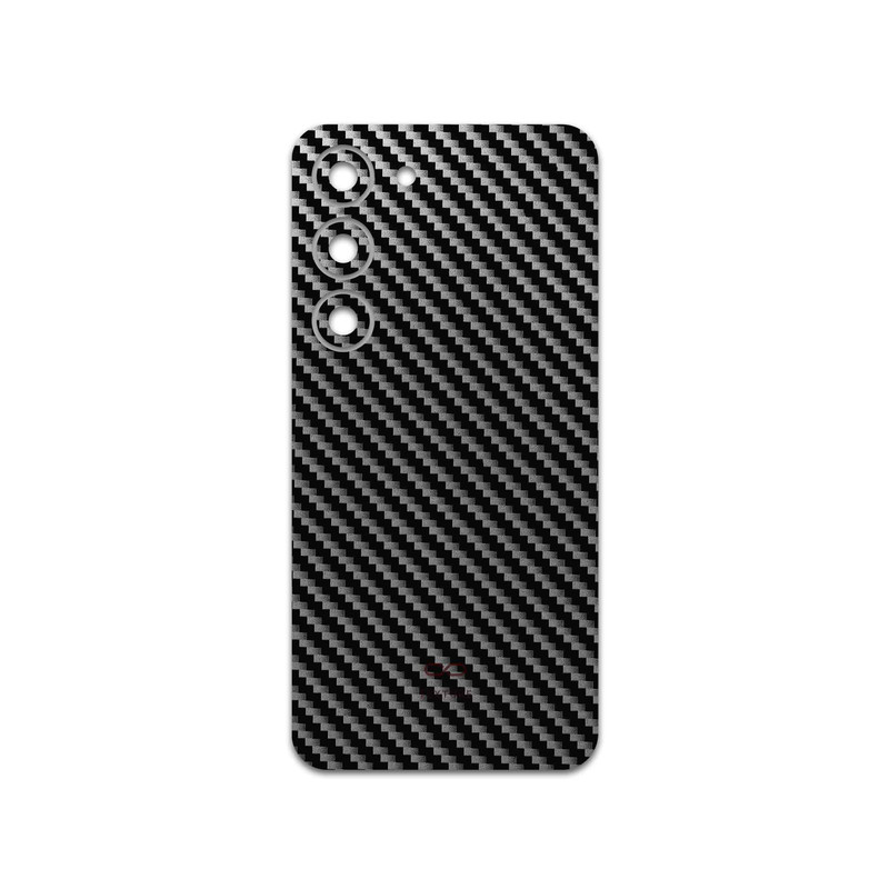 برچسب پوششی ماهوت مدل Glossy-Silver-Fiber مناسب برای گوشی موبایل سامسونگ Galaxy S23